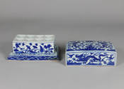 Blue-and-White Ware Box
Wanli reign, Ming dynasty (1572-1620)
Glazed ceramic
Loan Courtesy o…