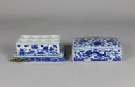 Blue-and-White Ware Box
Wanli reign, Ming dynasty (1572-1620)
Glazed ceramic
Loan Courtesy o…