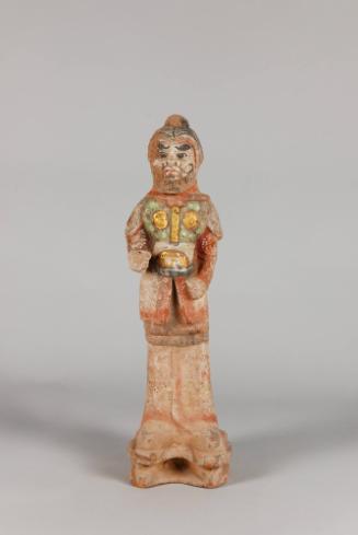 Warrior Figure
Tang dynasty (618-907)
Painted ceramic
Gift of Kevin Branch
2001.58.4.1