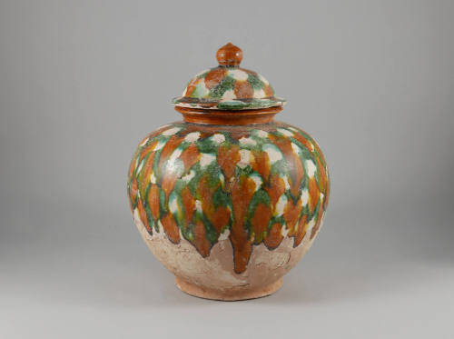 Sancai Ware Jar
High Tang period (684-756)
Glazed ceramic
Gift of Dr. Stephen R. Blair
2004…