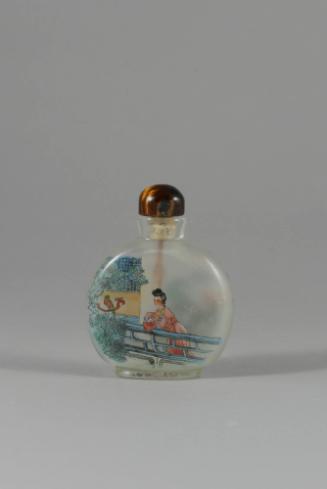 Snuff Bottle, Qing dynasty (1644-1911)
China
Crystal and cat’s eye stone; 2 1/4 × 2 in.
98.5…