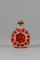 Snuff Bottle with Carved Red Flowers, Qing dynasty (1644-1911)
China
Peking glass; 2 1/4 × 1 …