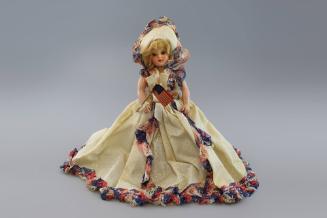 Story Book Doll, c. 1950
Maker unknown; United States
Porcelain and fabric; 7 1/2 in.
34770.…