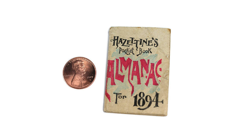 Hazeltine's Pocket book Almanac for 1894
E.T. Hazeltine; Warren, Pennsylvania
Leather and pap…