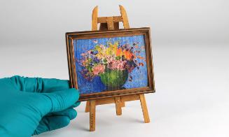 Miniature Painting and Easel, 20th Century
Possibly Claire M. Doret (Swiss-born American, 1887…