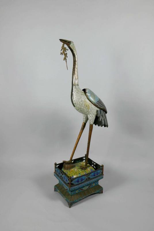 Crane Figure
Qing dynasty (1644-1911)
Iron, brass and enamel
Gift of Michael and Hildegard L…