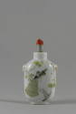 White Snuff Bottle with Painted Landscape, Qing dynasty (1644-1911)
China
Porcelain, enamel, …