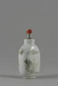 White Snuff Bottle with Painted Landscape, Qing dynasty (1644-1911)
China
Porcelain, enamel, …