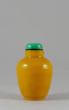 Yellow and Green Snuff Bottle, Qing dynasty (1644-1911)
China
Peking glass and cork; 3 1/2 × …