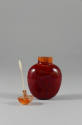 Red Snuff Bottle, Qing dynasty (1644-1911)
China
Peking glass; 2 3/4 × 1 3/4 × 1 in.
97.11.8…