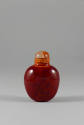 Red Snuff Bottle, Qing dynasty (1644-1911)
China
Peking glass; 2 3/4 × 1 3/4 × 1 in.
97.11.8…