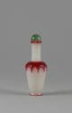 Snuff Bottle, Qing dynasty (1644-1911)
China
Peking glass and cork; 3 3/4 × 1 1/2 × 1 1/2 in.…