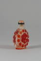 Snuff Bottle with Carved Red Flowers, Qing dynasty (1644-1911)
China
Peking glass; 2 1/4 × 1 …