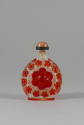 Snuff Bottle with Carved Red Flowers, Qing dynasty (1644-1911)
China
Peking glass; 2 1/4 × 1 …