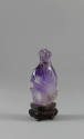 Fish-Shaped Snuff Bottle, late 20th century
China
Amethyst, wood, and cork; 2 1/2 × 1 1/2 × 1…