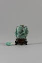 Snuff Bottle with Male Figures, Qing dynasty (1644-1911)
China
Turquoise, wood and cork; 1 1/…