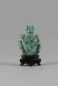 Snuff Bottle with Male Figures, Qing dynasty (1644-1911)
China
Turquoise, wood and cork; 1 1/…