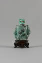 Snuff Bottle with Male Figures, Qing dynasty (1644-1911)
China
Turquoise, wood and cork; 1 1/…