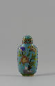 Blue Snuff Bottle with Flowers, People’s Republic of China, late 20th century
China
Brass, en…