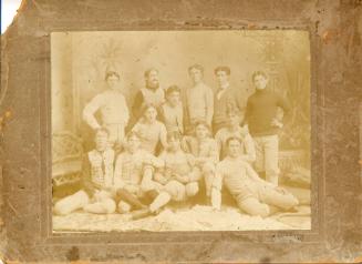Santa Ana Football Team, 1896
Unknown Photographer; Orange County, California
Photographic pr…