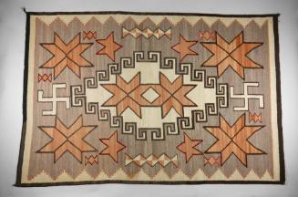 Rug, c. 1920
Navajo culture; Two Grey Hills, New Mexico
Wool and pigment; 52 × 76 in.
2021.4…