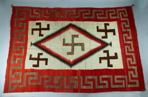 Rug, c. 1910
Navajo culture; Southwest United States
Wool and pigment; 57 × 96 in.
2021.4.2
…