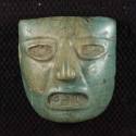 Greenstone Pectoral Mask, 1324-1521
Aztec or Toltec culture; Mexico
Greenstone; 3 1/2 × 3 1/2…
