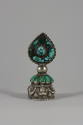 Topper for Mandala Offering Set, 19th to 20th Century
Tibet Autonomous Region
Silver and turq…