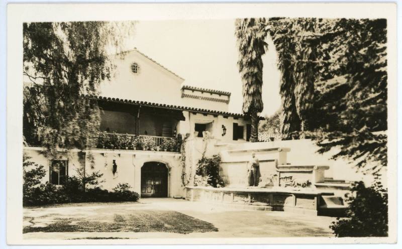 Bowers Museum Courtyard, 1944
Edward W. Cochems; Santa Ana, California
Photographic print on …