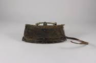 Flint Pouch (Mechag), 19th to 20th Century
Tibet Autonomous Region
Leather, brass and steel; …