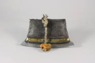 Flint Pouch (Mechag), 19th to 20th Century
Tibet Autonomous Region
Leather, silver, brass, co…