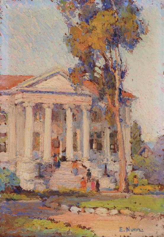 Carnegie Library, Pomona College, Claremont, early 20th Century
Evylena Nunn Miller (American,…
