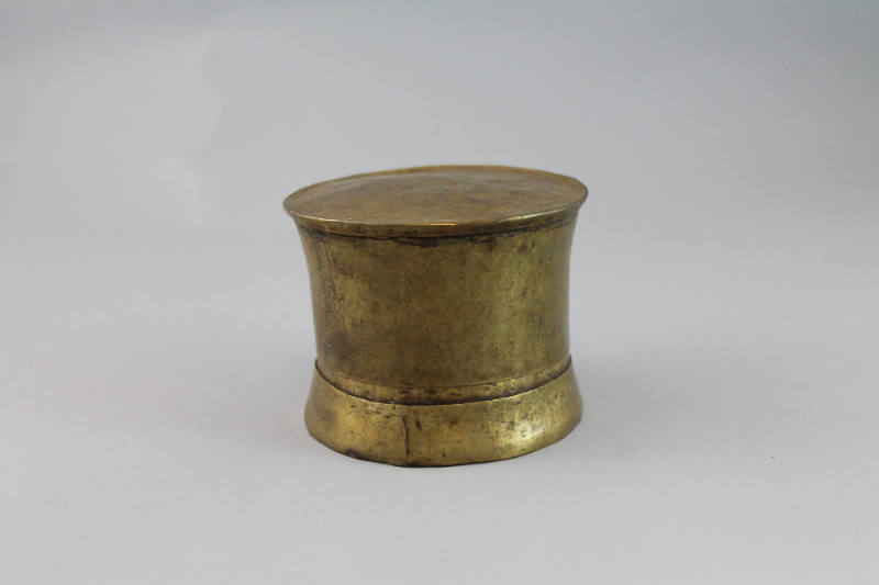 Lime Container, 19th Century
Laos
Brass; 2 5/8 × 3 3/4 × 3 3/4 in.
2021.7.17a-c
Anonymous G…