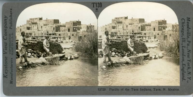 Taos Pueblo, early 1920s
Keystone View Company; Taos, New Mexico
Photographic print on cardbo…