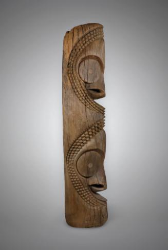 Slit Gong Head, 20th Century
Ambrym Island, Vanuatu, Melanesia
Wood and pigment; 84 × 15 × 18…