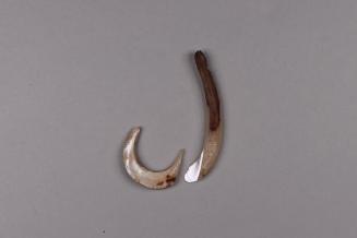 Fish Hook, 20th Century
Wuvulu Island, Manus Province, Papua New Guinea, Melanesia
Shell; 1 3…