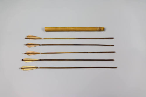 Crossbow Bolts with Quiver, 1960s
Montagnard culture; Central Highlands region, Vietnam
Bambo…