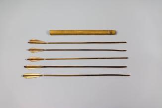 Crossbow Bolts with Quiver, 1960s
Montagnard culture; Central Highlands region, Vietnam
Bambo…