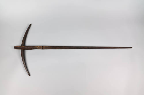 Crossbow, 20th Century
Bulu culture; Cameroon
Wood; 46 × 21 × 1 1/2 in.
2021.7.24a,b
Anonym…