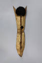 Shield, 20th Century
Otuho culture; South Sudan
Bleached buffalo hide, wood, and ostrich feat…