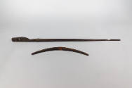 Crossbow, 20th Century
Bulu culture; Cameroon
Wood; 46 × 21 × 1 1/2 in.
2021.7.24a,b
Anonym…