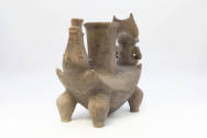 Vessel, 1000-1600 CE
Tairona culture; Colombia
Ceramic and pigment; 10 × 6 1/2 × 12 1/2 in.
…