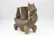 Vessel, 1000-1600 CE
Tairona culture; Colombia
Ceramic and pigment; 10 × 6 1/2 × 12 1/2 in.
…
