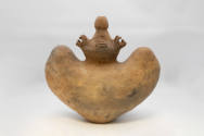 Vessel, 1200-1500 CE
Taíno culture; Dominican Republic, Caribbean
Ceramic; 18 3/8 × 19 1/4 × …