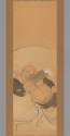 Scroll Painting of Hotei, 1885-1895
Uknown Artist; Japan
Ink on paper, silk, and wood; 21 × 5…