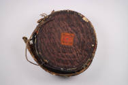 Drum (Damaru), 20th Century
Tibet Autonomous Region
Wood, leather, cloth and shell; 4 3/8 × 7…