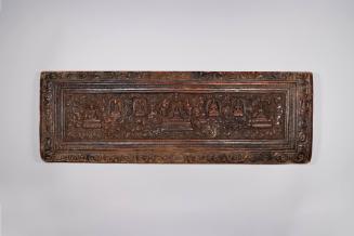 Sutra Cover, 19th Century
Tibet Autonomous Region
Wood; 9 3/8 × 28 × 1 1/4 in.
2021.8.31
Gi…