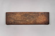 Sutra Cover, 19th Century
Tibet Autonomous Region
Wood; 8 3/4 × 29 3/4 × 1 7/8 in.
2021.8.32…