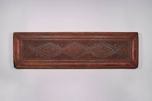 Sutra Cover, 19th Century
Tibet Autonomous Region
Wood; 8 5/8 × 29 1/2 × 1 1/4 in.
2021.8.33…
