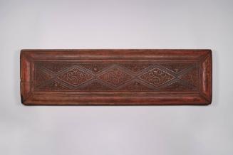 Sutra Cover, 19th Century
Tibet Autonomous Region
Wood; 8 5/8 × 29 1/2 × 1 1/4 in.
2021.8.33…